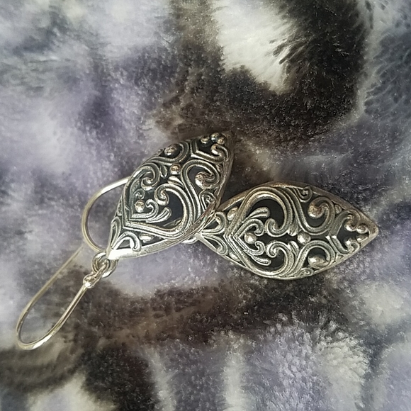 Sterling Silver 925 Marquise earrings - Picture 6 of 6